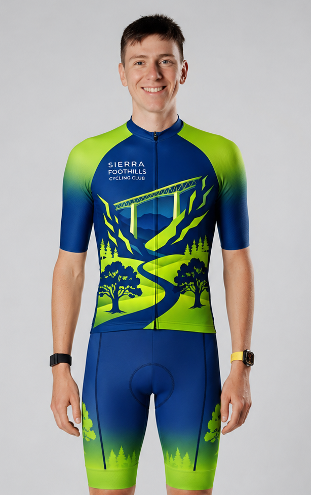 Tadej Pogačar with bridge jersey